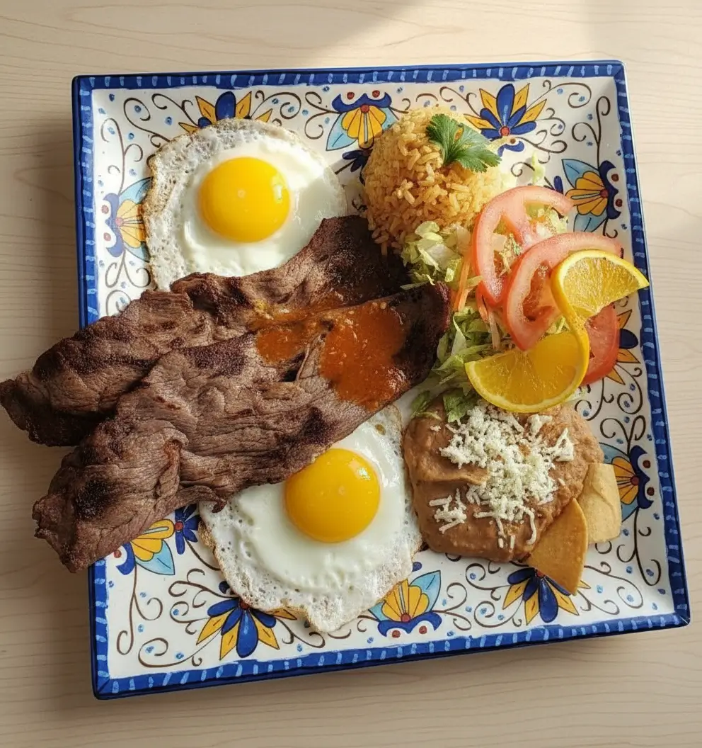 Mexican breakfast plate